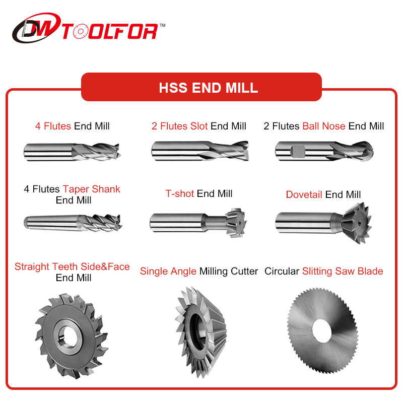 DM Manufacturing Outlet End Mill 6mm Wiertło i ostrzałka do frezów Hss End Mill